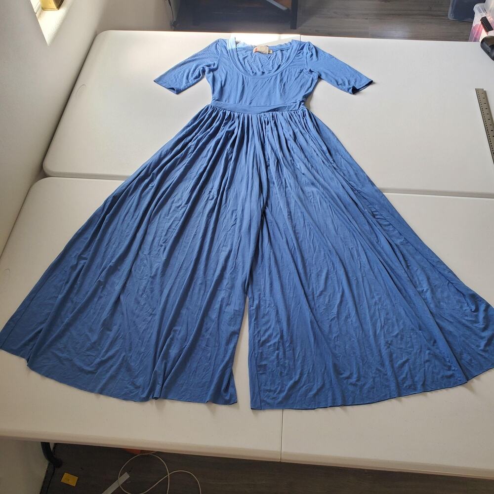 Blue Wide-Leg Jumpsuit
